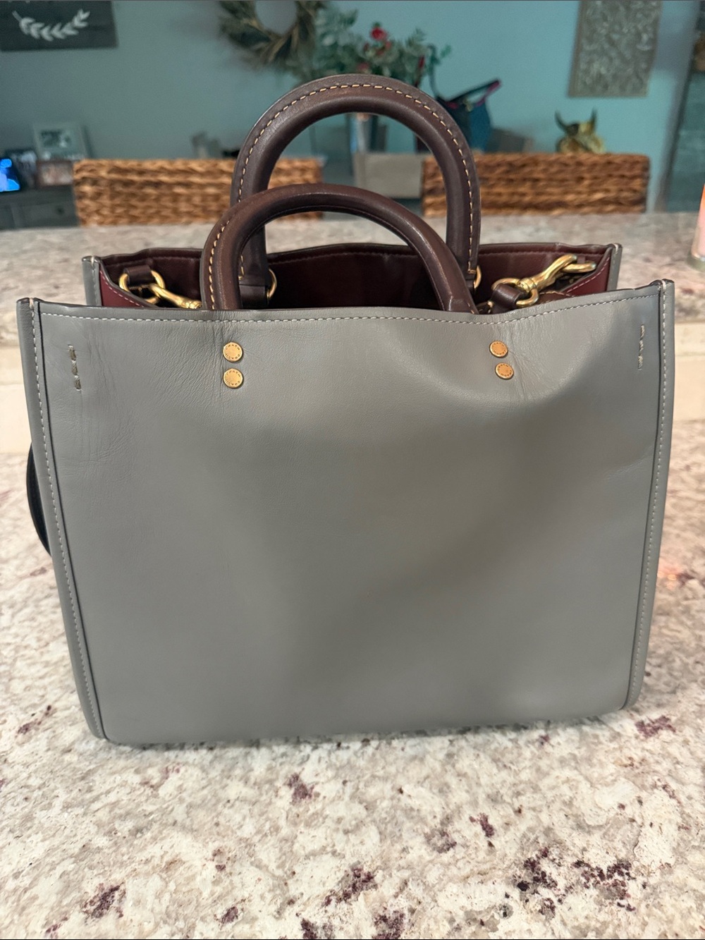 Coach color block bag